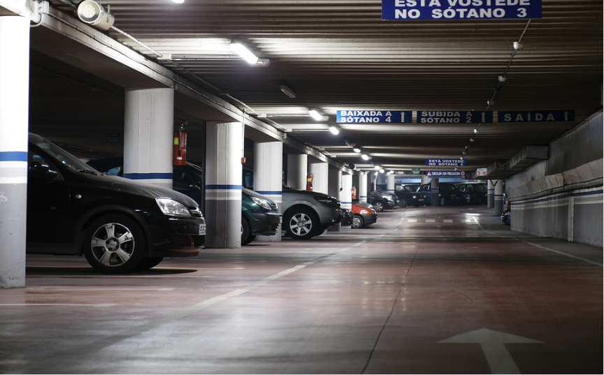 marked car park
